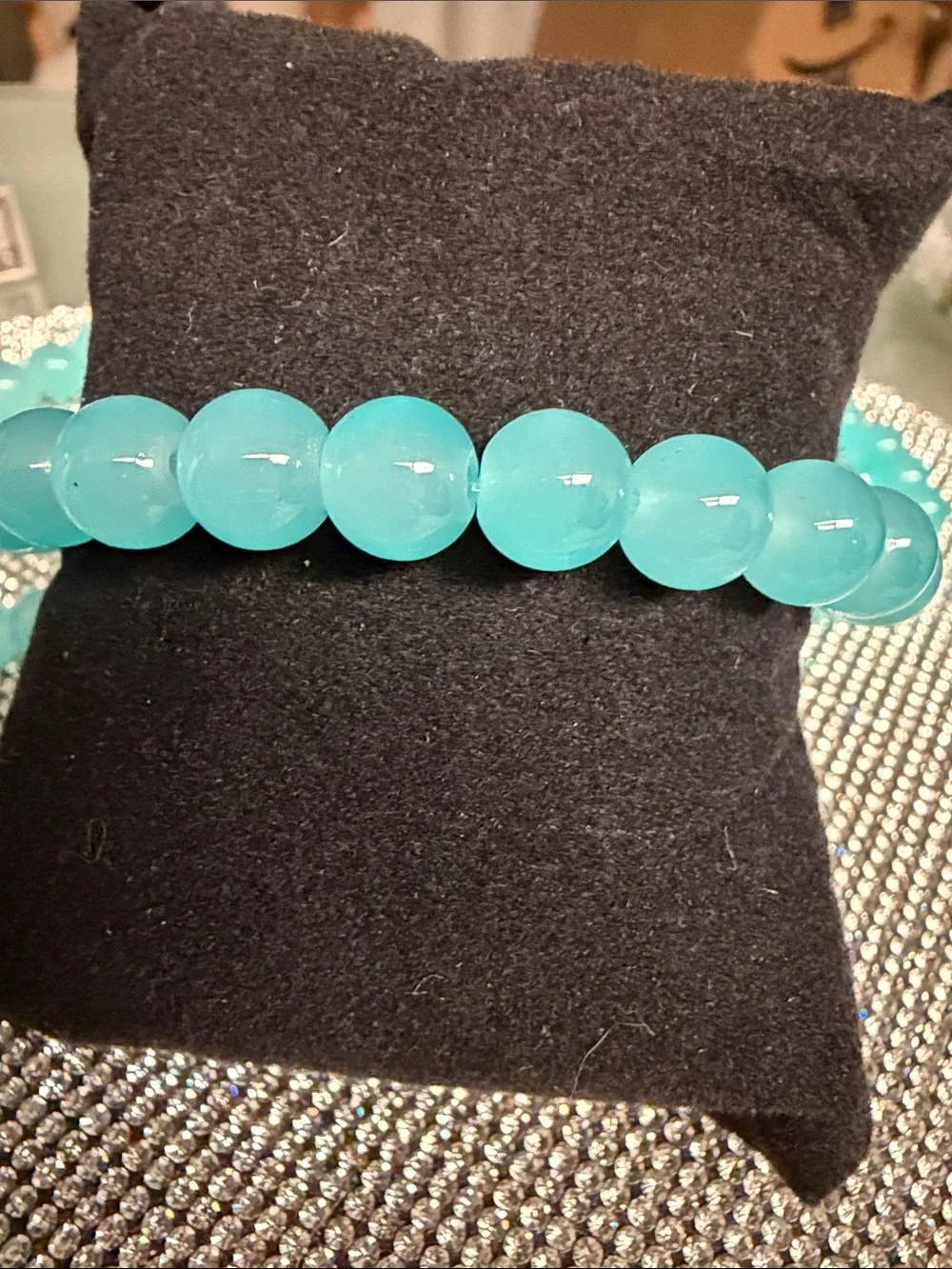 🦋5/$25🦋 Tiffany blue Beaded Stretch Bracelet - 🆕